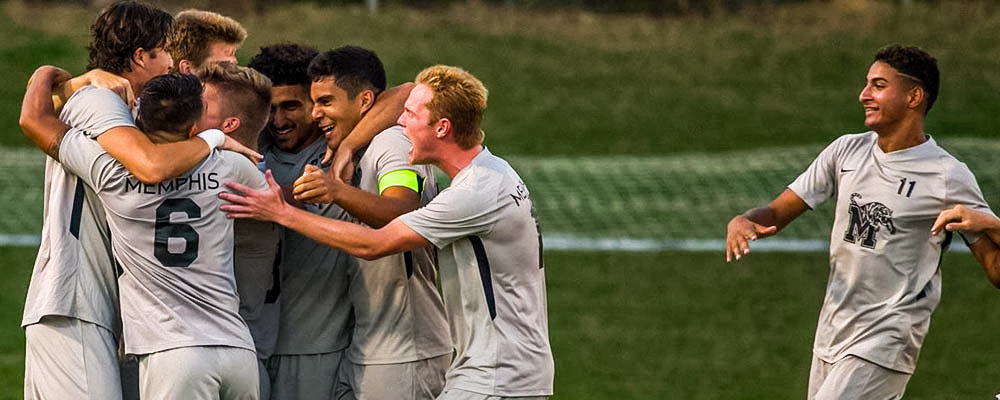 Memphis Men's Soccer Team Celebration